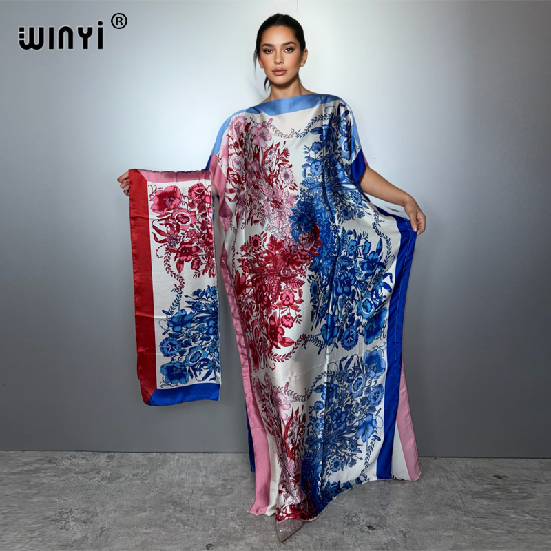 Boho Summer Beach Maxi Dress - Vestido bohemio africano de verano WINYI