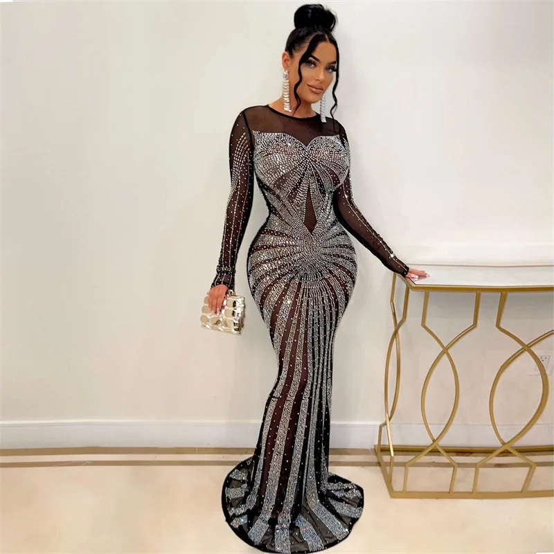 Vestidos de Noche sexis de sir - Sparkly Rhinestone Club Party Dress reseña y precio