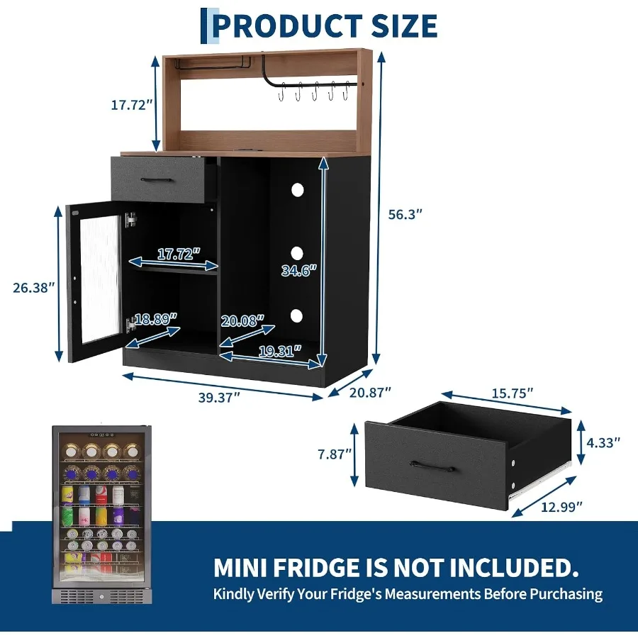 Mueble para bar de vinos con e - Tops reseña y precio