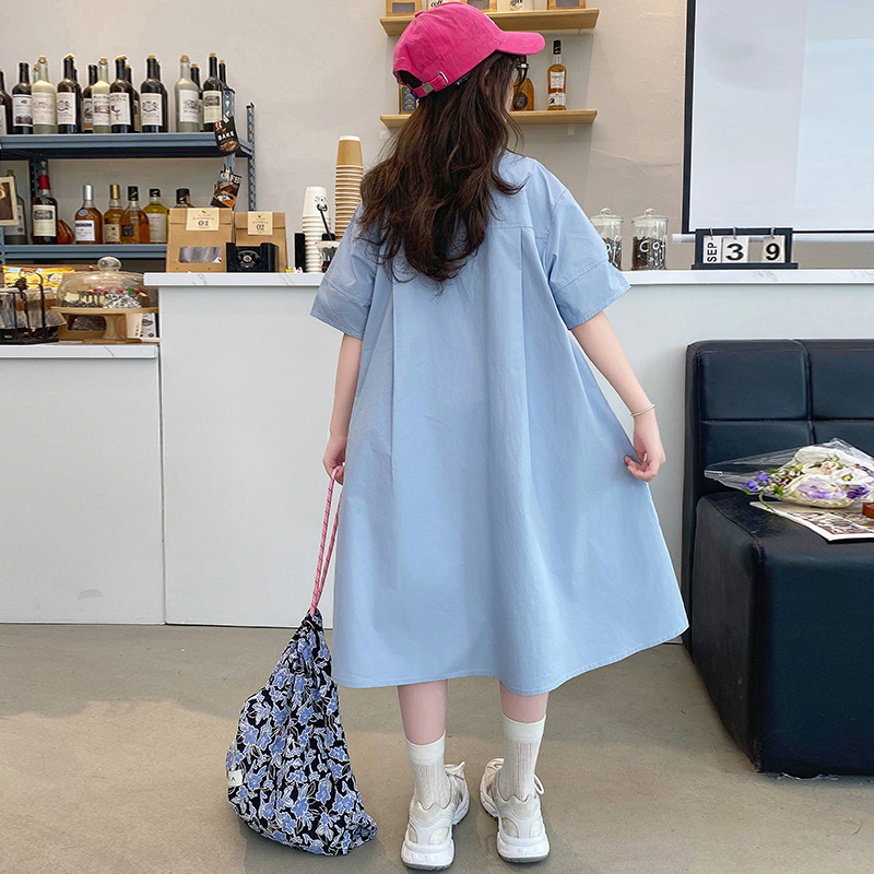 Ropa coreana para niños, vesti - Korean Style A Line Shirt Dress reseña y precio