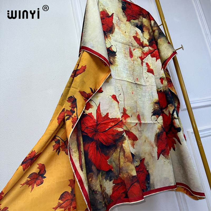 WINYI-Vestido largo con estamp - Boho Summer Beach Maxi Dress reseña y precio